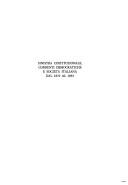 Cover of: Sinistra costituzionale, correnti democratiche e società italiana dal 1870 al 1892 by Convegno storico toscano (27th 1984 Livorno, Italy)