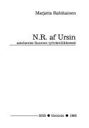 Cover of: N.R. af Ursin, aatelismies Suomen työväenliikkeessä