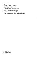 Cover of: Die Klandestinität der Kesselreiniger: ein Versuch des Sprechens