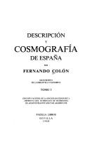 Cover of: Descripción y cosmografía de España