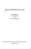 Cover of: Exilliteratur, 1933-1945 by herausgegeben von Wulf Koepke und Michael Winkler.