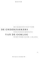 Cover of: De onderzoekers van de oorlog: het Rijksinstituut voor Oorlogsdocumentatie en het werk van Dr. L. de Jong