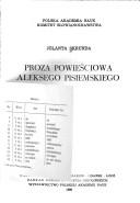 Cover of: Proza powieściowa Aleksego Pisiemskiego