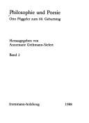 Cover of: Philosophie und Poesie: Otto Pöggeler zum 60. Geburtstag