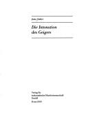 Cover of: Die Intonation des Geigers