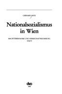 Nationalsozialismus in Wien by Gerhard Botz