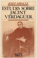 Cover of: Estudis sobre Jacint Verdaguer