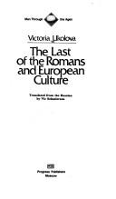 Cover of: The last of the Romans and European culture