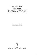 Cover of: Aspects of English preromanticism