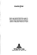 Cover of: Der Halberstädter Karls- oder Philosophenteppich