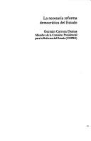 Cover of: La necesaria reforma democratica del estado by Germán Carrera Damas