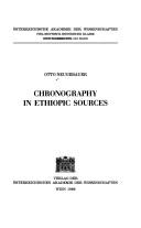 Cover of: Chronography in Ethiopic sources by Otto Neugebauer