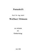 Festschrift by Wolfhart Uhlmann