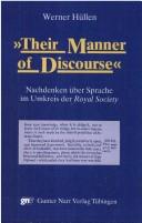 Cover of: Their manner of discourse: Nachdenken über Sprache im Umkreis der Royal Society