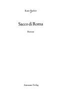 Cover of: Sacco di Roma: Roman