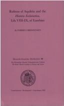 Cover of: Rufinus of Aquileia and the Historia ecclesiastica, Lib. VIII-IX, of Eusebius
