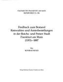 Cover of: Findbuch zum Bestand Ratswahlen und Ämterbestellungen in der Reichs- und Freien Stadt Frankfurt am Main (1193)-1887