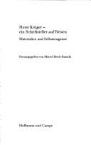 Cover of: Horst Krüger, ein Schriftsteller auf Reisen by herausgegeben von Marcel Reich-Ranicki.