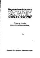 Cover of: Słownik seksuologiczny
