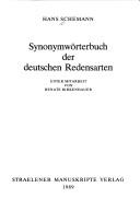 Cover of: Synonymwörterbuch der deutschen Redensarten