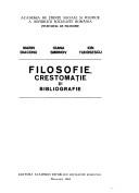 Cover of: Filosofie: crestomație și bibliografie