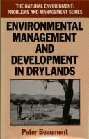 Cover of: Environmental management and development in drylands
