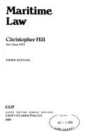 Cover of: Maritime law by Christopher Julius Starforth Hill, Christopher Julius Starforth Hill