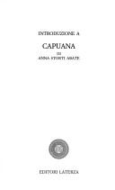 Cover of: Introduzione a Capuana by Anna Storti Abate