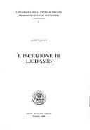 Cover of: L' iscrizione di Ligdamis