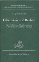 Cover of: Erkenntnis und Realität: Sprachreflexion und Sprachexperiment in den Romanen von Richard Brautigan