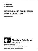 Liquid-liquid equilibrium data collection by E. A. Macedo