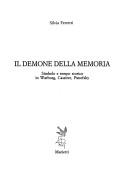 Cover of: Il demone della memoria: simbolo e tempo storico in Warburg, Cassirer, Panofsky