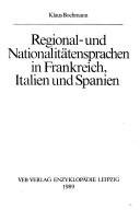 Cover of: Regional- und Nationalitätensprachen in Frankreich, Italien und Spanien