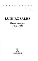 Cover of: Poesía reunida: 1979-1982