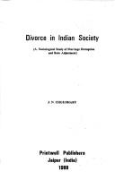 Cover of: Divorce in Indian society by J. N. Choudhary