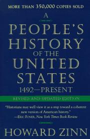 Cover of: A people's history of the United States by Howard Zinn