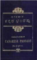 Cover of: Nāgavarmana Kannaḍa chandassu = by Nāgavarma