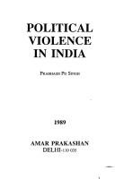 Cover of: Political violence in India