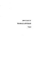 Cover of: 2000 years of Mamallapuram