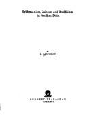 Cover of: Brāhmanism, Jainism, and Buddhism in Āndhra Dēśa