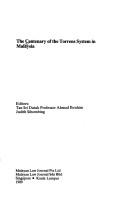 Cover of: The Centenary of the Torrens system in Malaysia