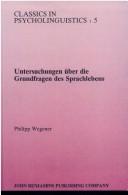 Cover of: Untersuchungen über die Grundfragen des Sprachlebens