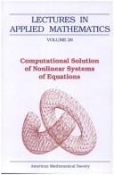 Cover of: Computational solution of nonlinear systems of equations | 