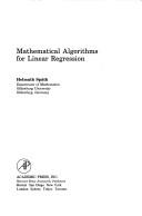 Cover of: Mathematical algorithms for linear regression