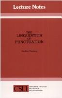 Cover of: The linguistics of punctuation