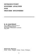 Cover of: Introductory systems analysis for process engineers