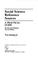 Cover of: Social science reference sources