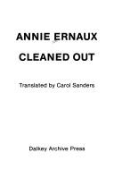 Cover of: Cleaned out by Annie Ernaux