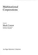 Cover of: Multinational corporations