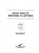 Cover of: High impact resumes & letters by Ronald L. Krannich, Ronald L Krannich, William J. Banis, Ronald L. Krannich